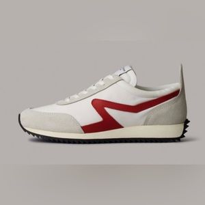 Rag & Bone Retro Runner Sneaker in off white. Size 6.5US / 36.5EU